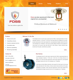 Web Design by pb for Fire Defence Systems  Services Pty Ltd | Design: #470366
