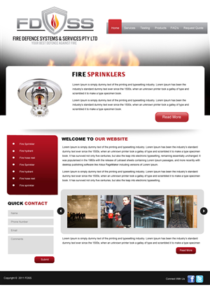 Web Design by pb for Fire Defence Systems  Services Pty Ltd | Design: #470776