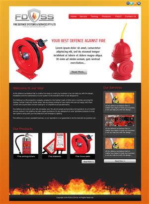 Web Design by pb for Fire Defence Systems  Services Pty Ltd | Design: #470803