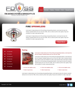 Web Design by pb for Fire Defence Systems  Services Pty Ltd | Design: #482689