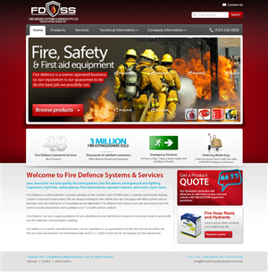 Web Design by PNJ for Fire Defence Systems  Services Pty Ltd | Design: #460413