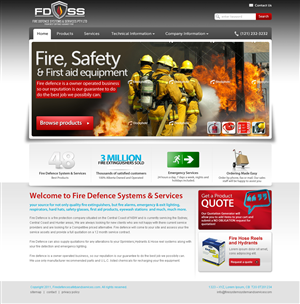 Web Design by PNJ for Fire Defence Systems  Services Pty Ltd | Design: #460414