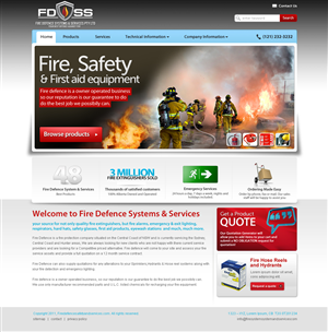 Web Design by PNJ for Fire Defence Systems  Services Pty Ltd | Design #460415