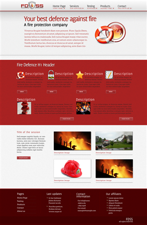 Web Design by designer for Fire Defence Systems  Services Pty Ltd | Design: #467536