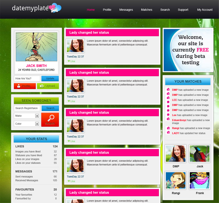 Diseño Web por Expert Designer para DateMyPlate | Diseño #2285526