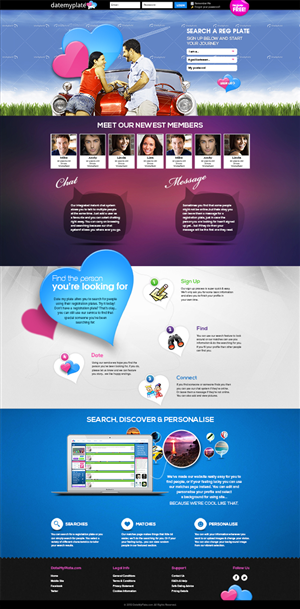 Web Design by Mayank Patel for DateMyPlate | Design: #2272687