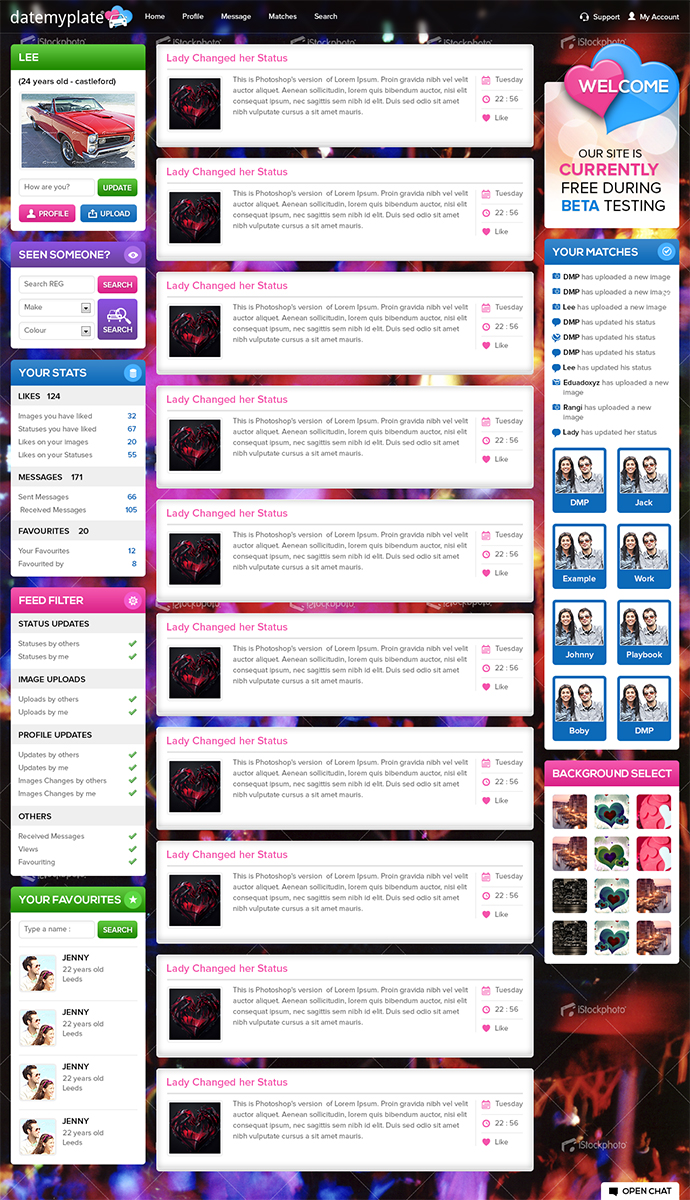 Web Design by Mayank Patel for DateMyPlate | Design #2272951