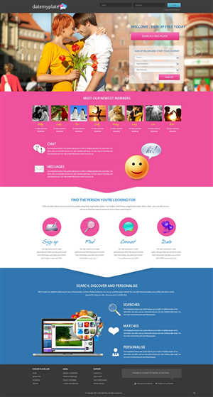 Web Design by pb for DateMyPlate | Design: #2241743