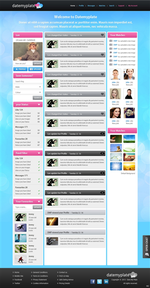 Web Design by pb for DateMyPlate | Design: #2241761
