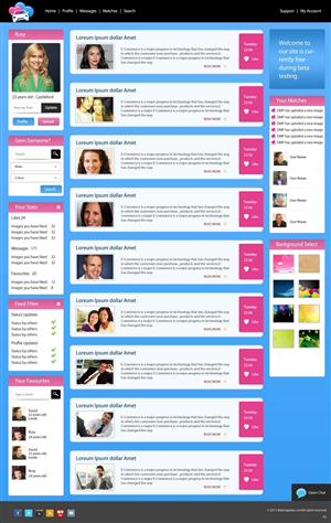Web Design by pb for DateMyPlate | Design: #2248379