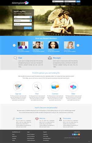 Web Design by pb for DateMyPlate | Design: #2248380