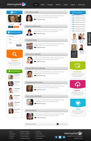 Web Design by pb for DateMyPlate | Design: #2269616