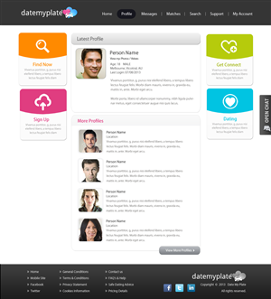 Web Design by pb for DateMyPlate | Design: #2281227