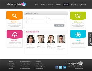 Web Design by pb for DateMyPlate | Design: #2281229