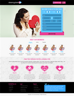 Web-Design von Creative Usha für DateMyPlate | Design: #2257454
