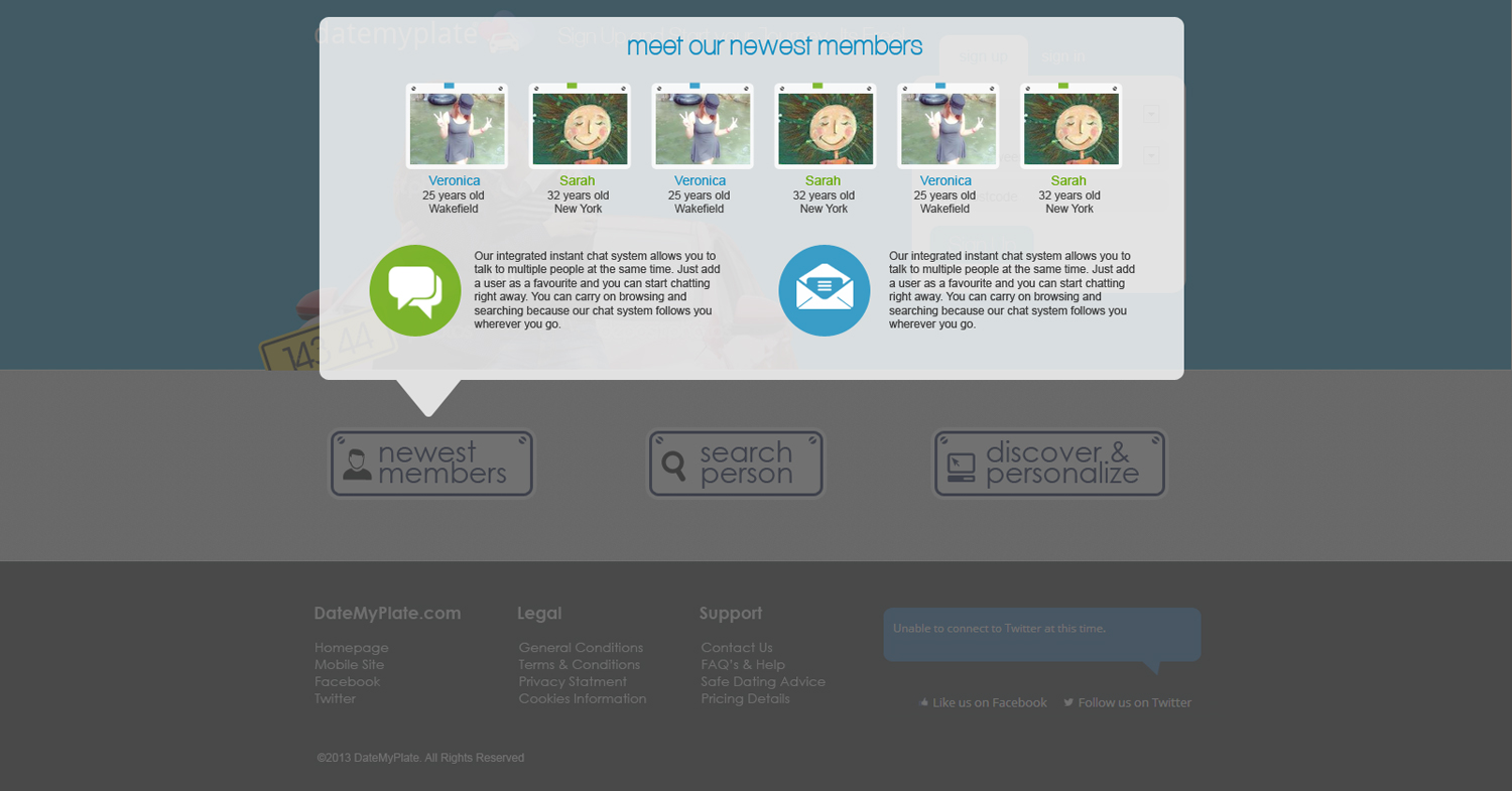 Web Design by jeckx2 for DateMyPlate | Design #2268298