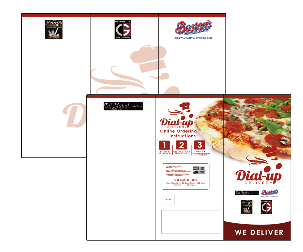 Menu Design by Gus for Dial-up Delivery | Design #2226588