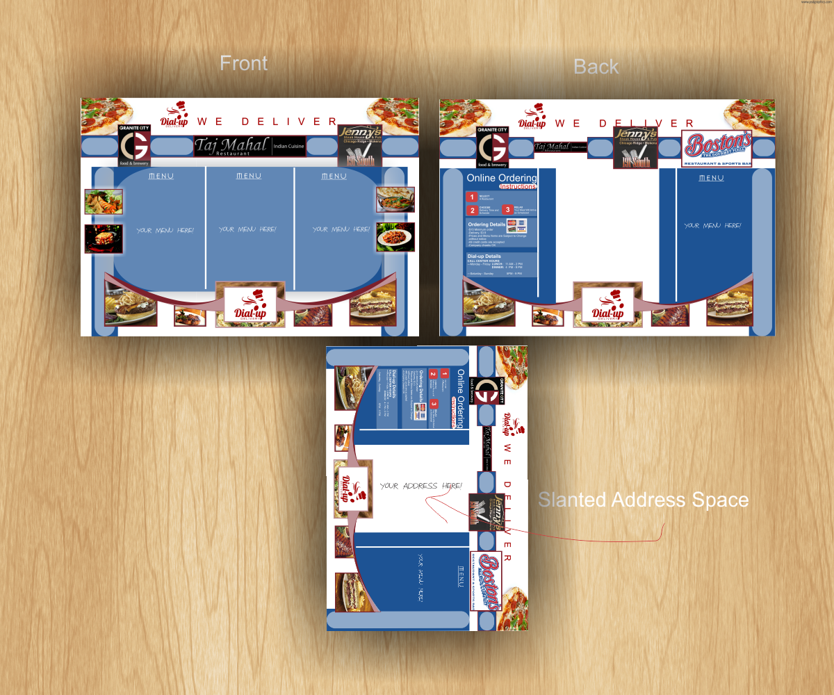 Menu Design by stevedan for Dial-up Delivery | Design #2228492