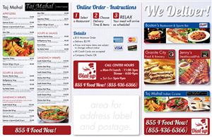 Menu Design by Ekanite for Dial-up Delivery | Design: #2229060