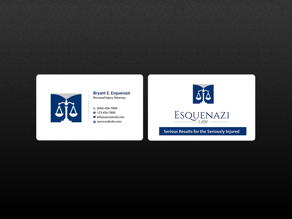 Business Card Design by Creations Box 2015 for Esquenazi Law | Design #10655585