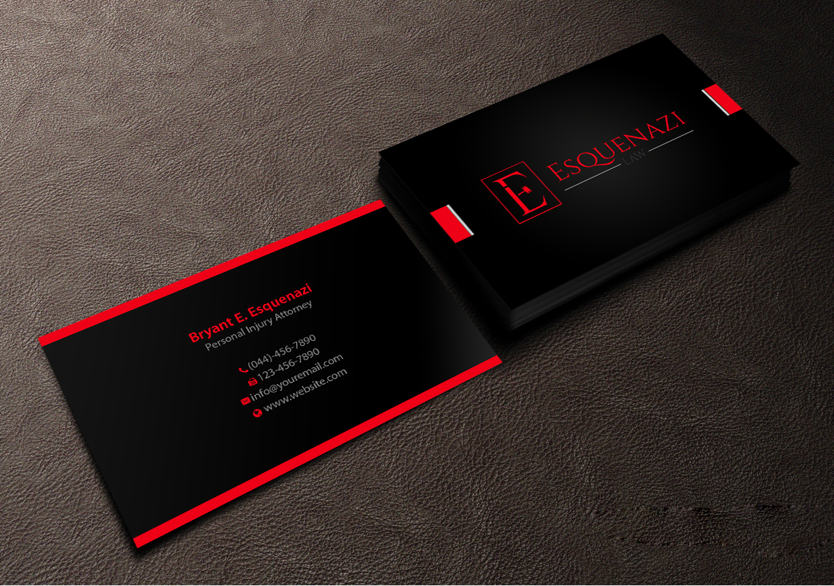 Business Card Design by Creations Box 2015 for Esquenazi Law | Design #10666584