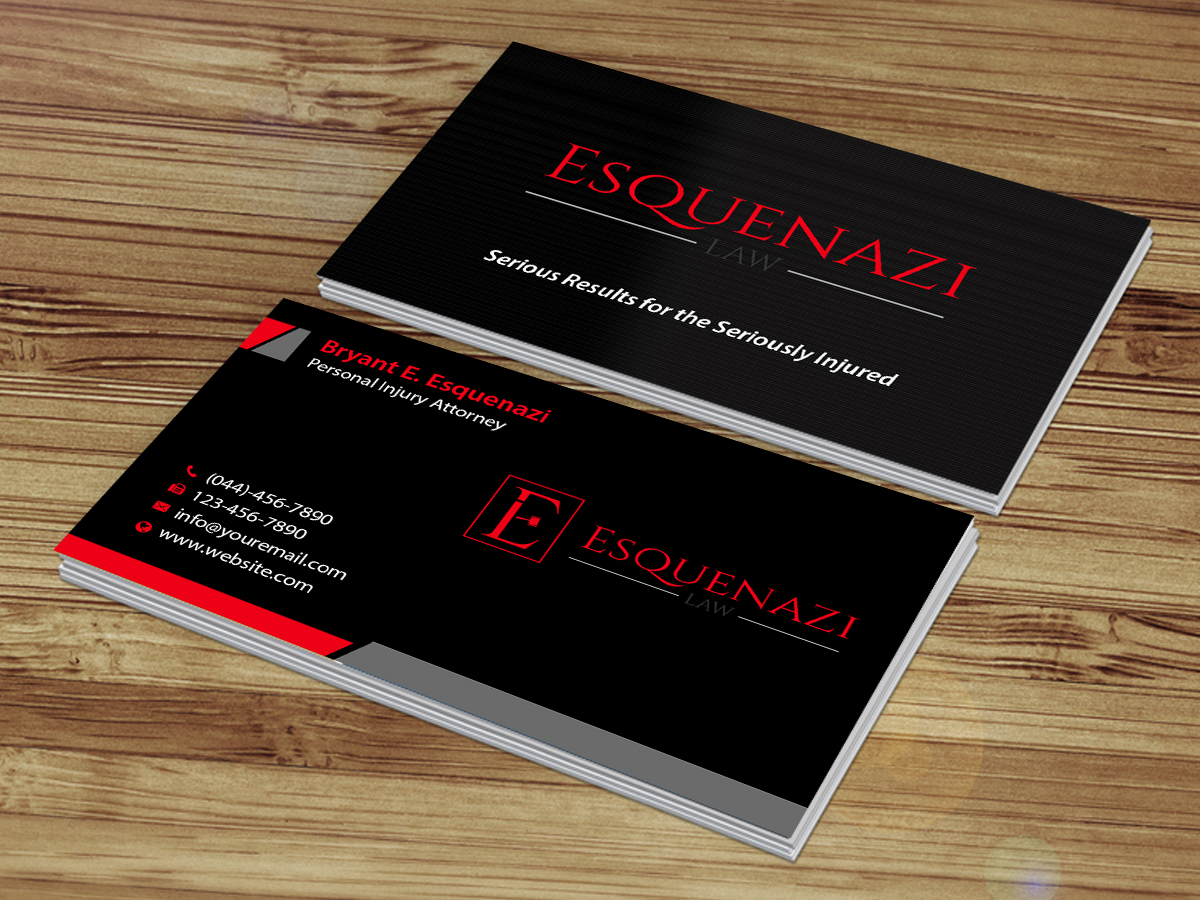 Business Card Design by Creations Box 2015 for Esquenazi Law | Design #10666585