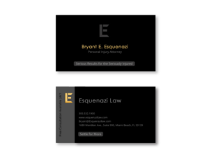 Business Card Design by instudio for Esquenazi Law | Design: #10669757