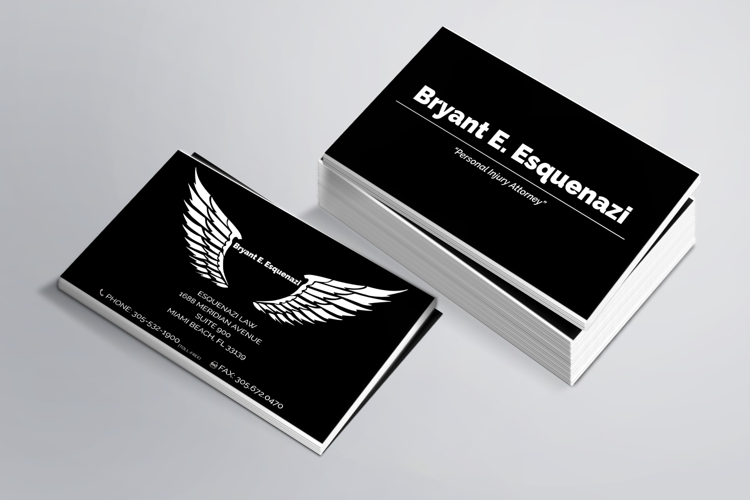 Business Card Design by NK Graphics for Esquenazi Law | Design #10648111