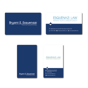 Business Card Design by Venudhar Bhatt for Esquenazi Law | Design #10653367