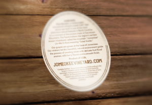 Wine Label for Jomeokee Vineyards | Diseño de Etiqueta por sharon bolder