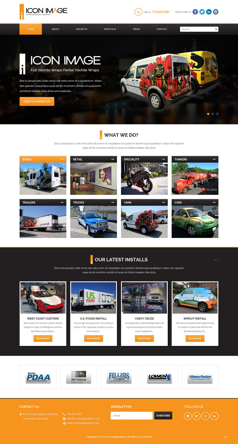 Web Design by pb for Icon Image, LLC | Design #10664774