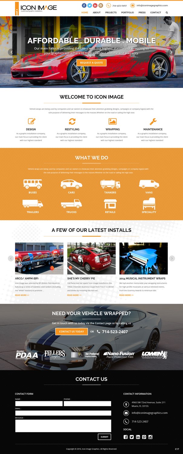 Web Design by pb for Icon Image, LLC | Design #10664777