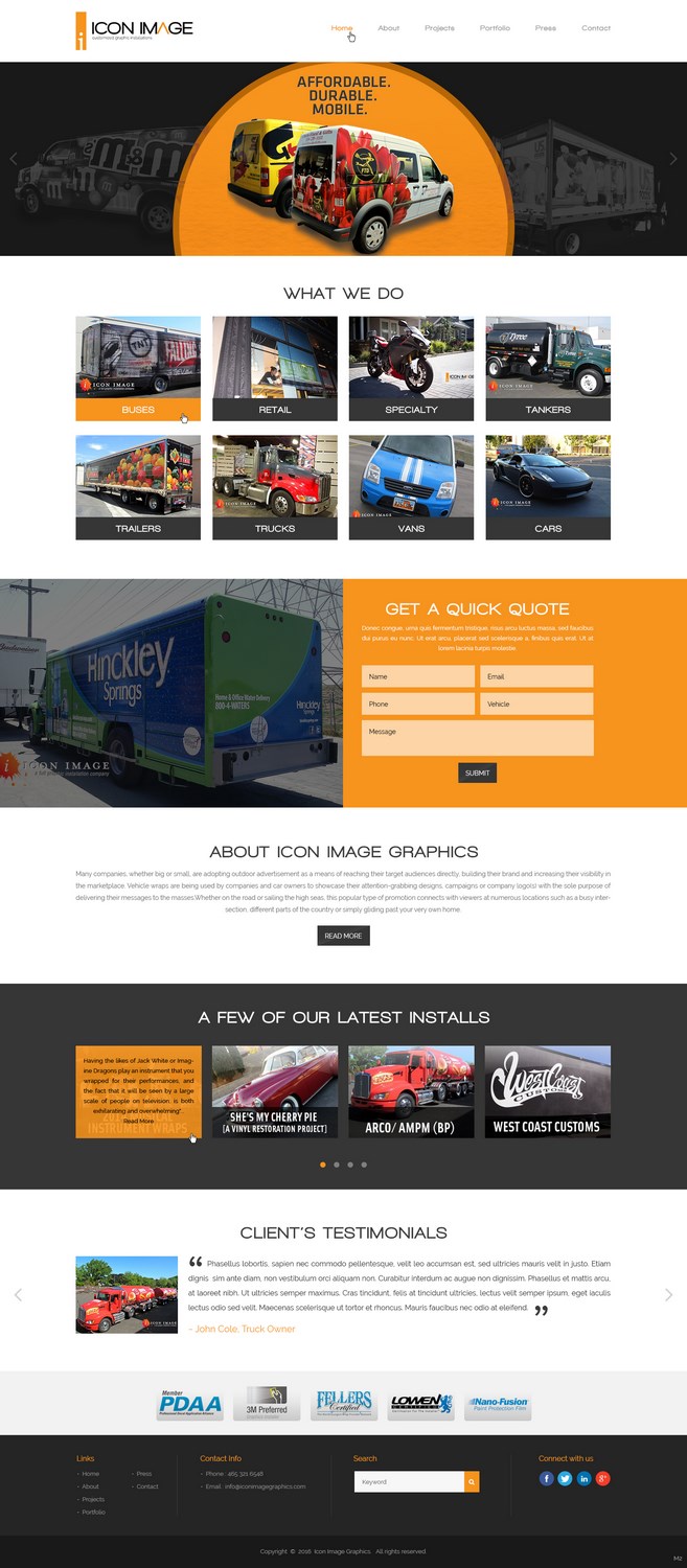 Web Design by pb for Icon Image, LLC | Design #10664795