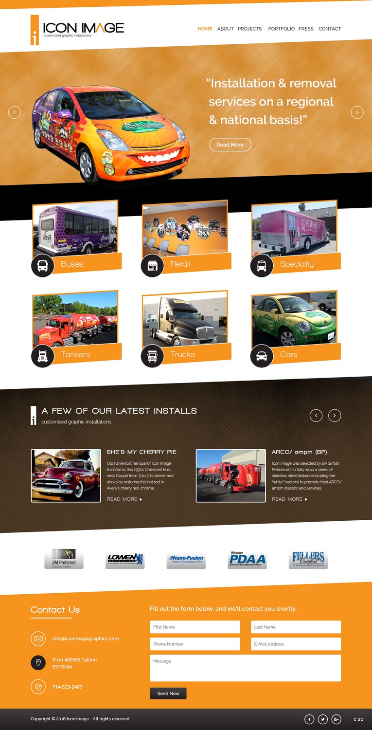 Web Design par pb pour Icon Image, LLC | Design #10664820