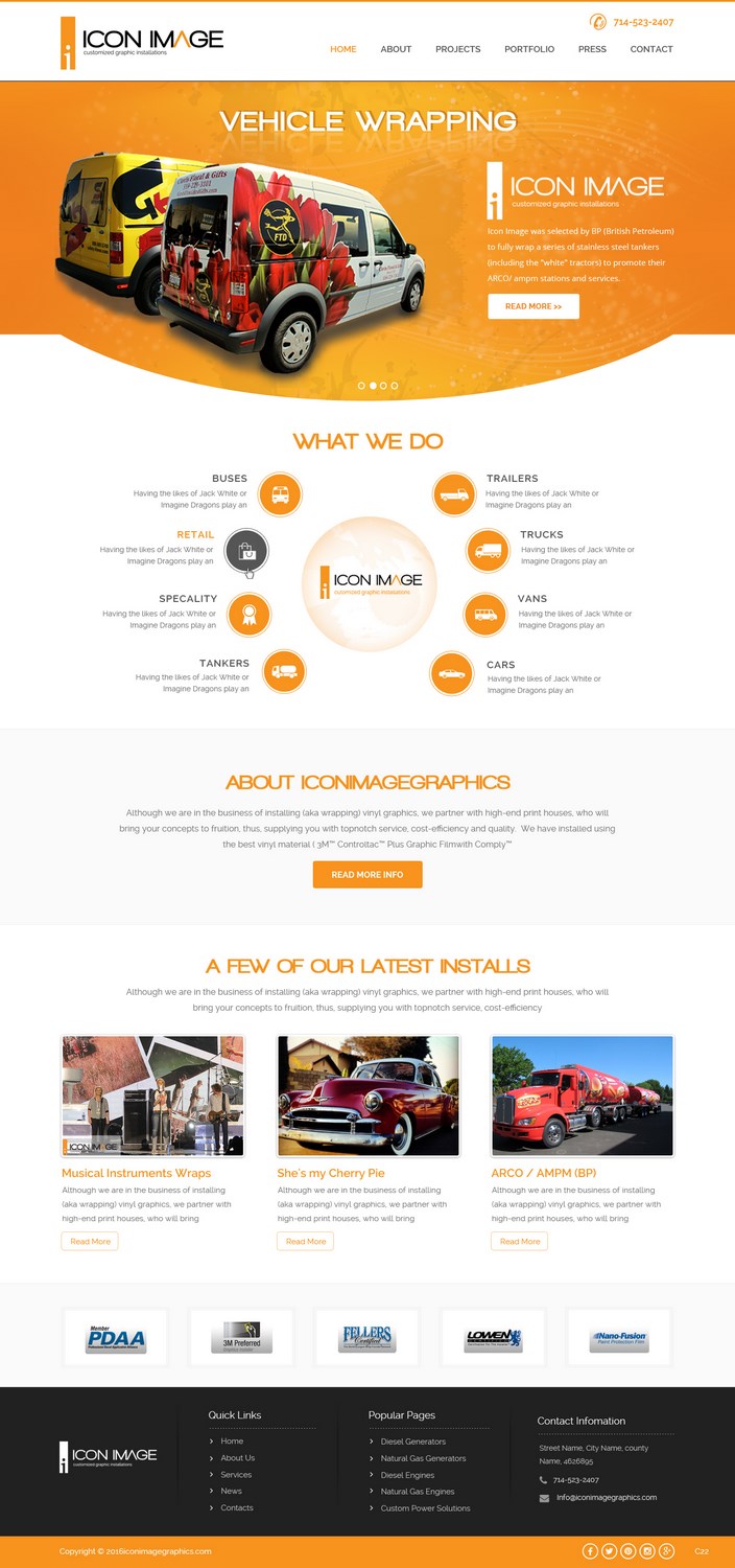 Web Design by pb for Icon Image, LLC | Design #10664821
