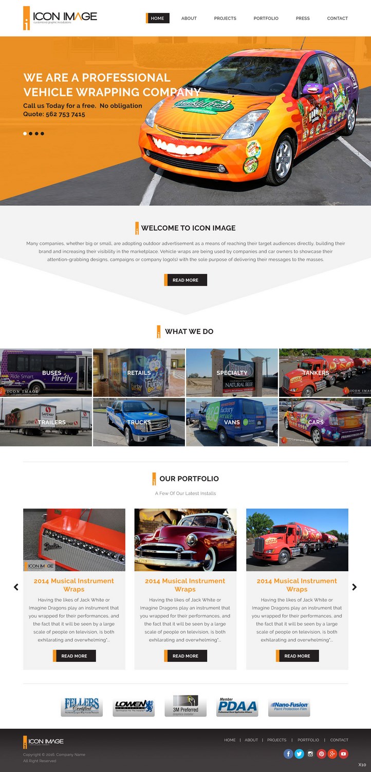 Web Design by pb for Icon Image, LLC | Design #10673875