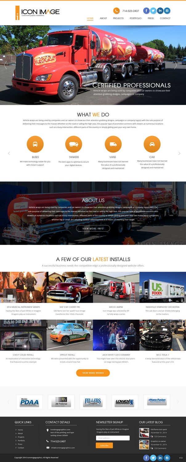 Web Design by pb for Icon Image, LLC | Design #10673876