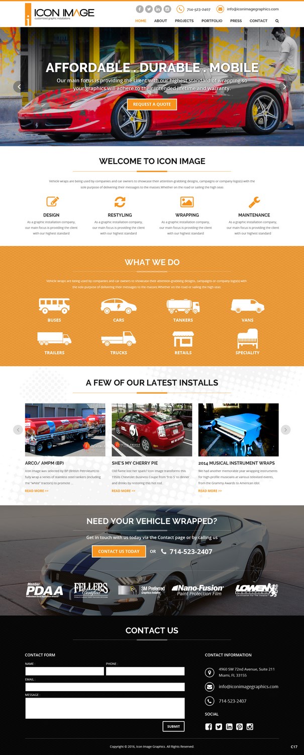 Web Design by pb for Icon Image, LLC | Design #10793568