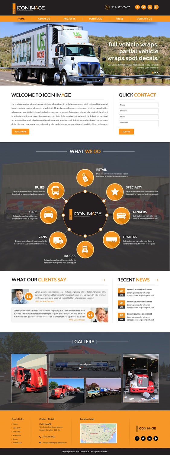 Web Design by Sbss for Icon Image, LLC | Design #10666114