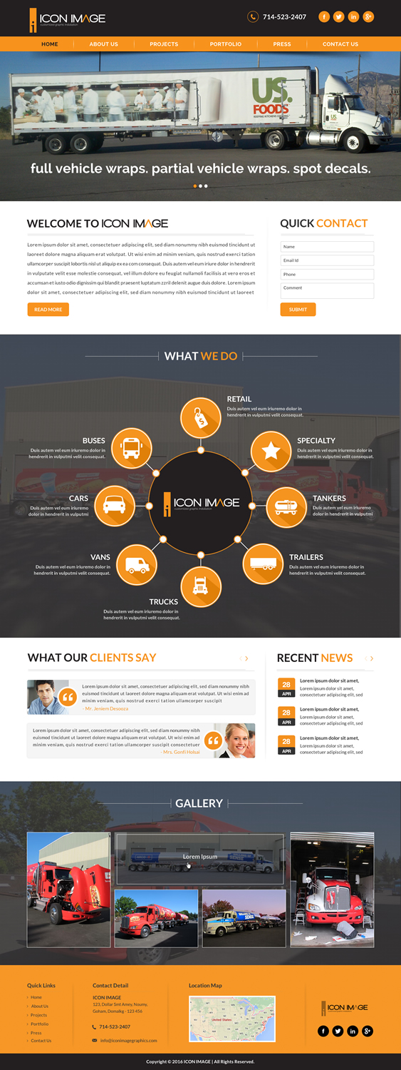 Web Design by Sbss for Icon Image, LLC | Design #10666115