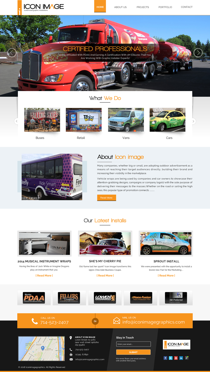 Web Design by Sbss for Icon Image, LLC | Design #10666151