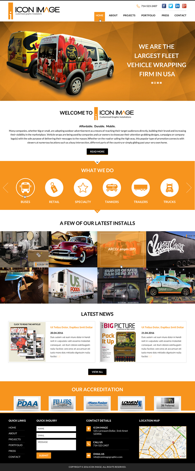 Web Design by Sbss for Icon Image, LLC | Design #10666155