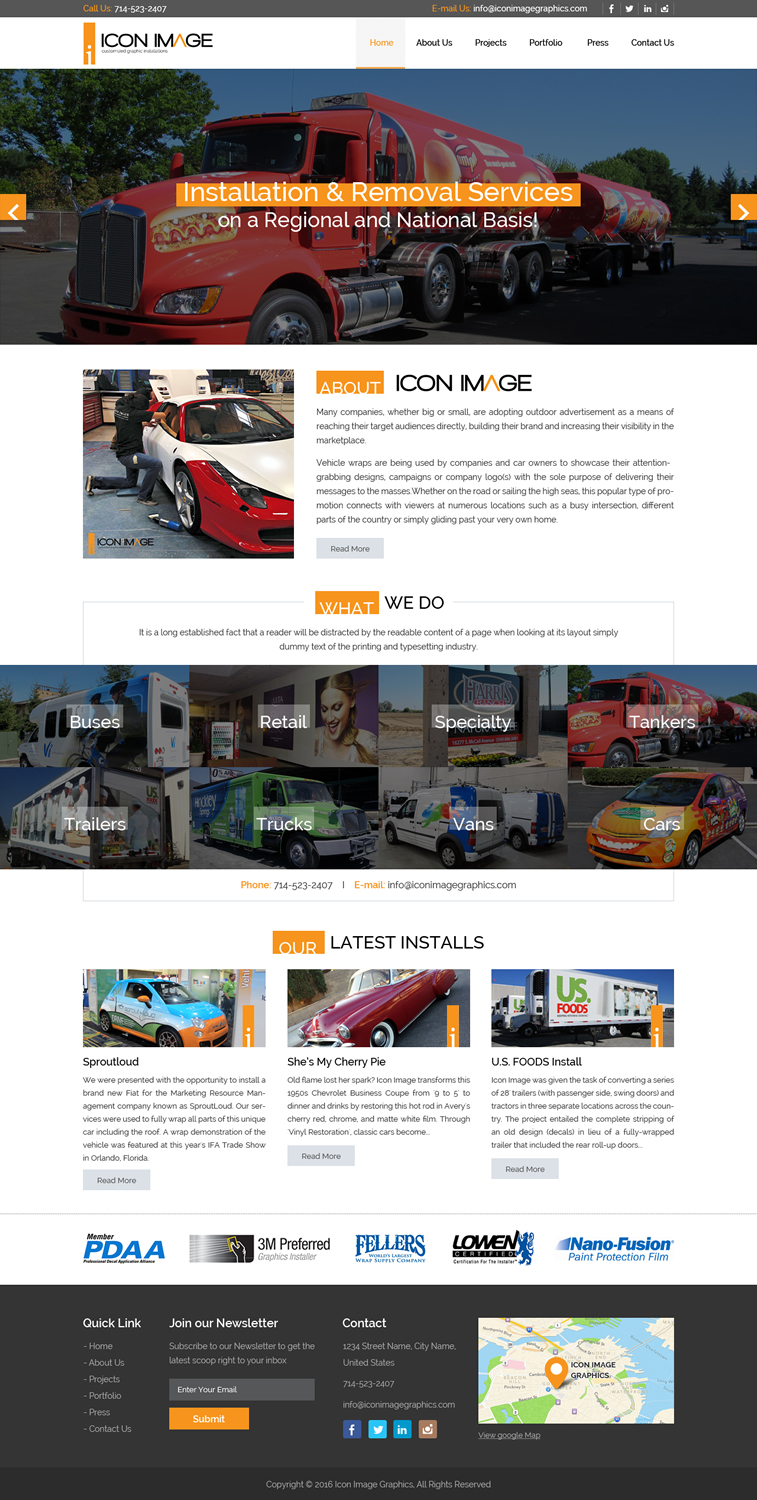 Web Design by Sbss for Icon Image, LLC | Design #10670997