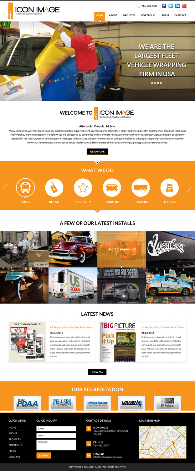 Web Design by Sbss for Icon Image, LLC | Design #10684341