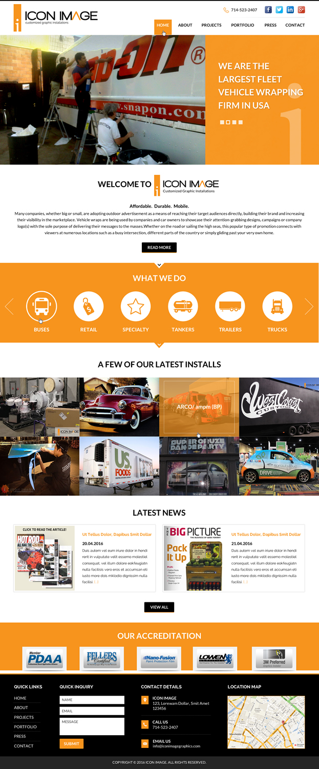 Web Design by Sbss for Icon Image, LLC | Design #10684343