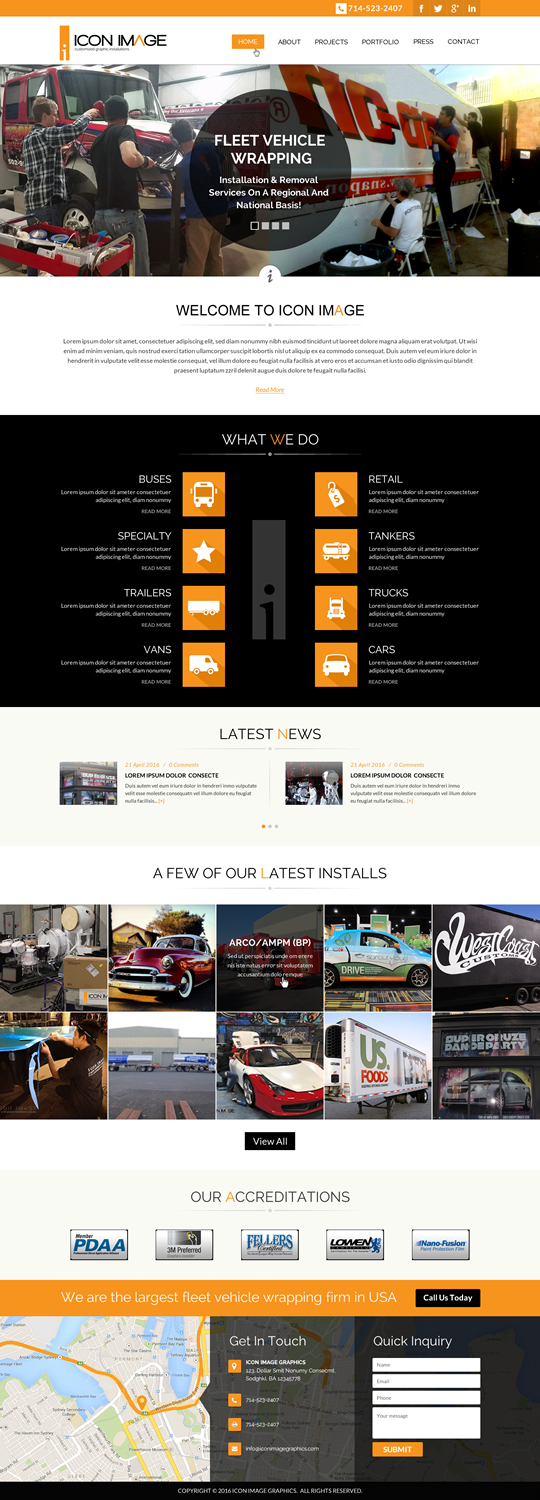 Web Design by Sbss for Icon Image, LLC | Design #10684344