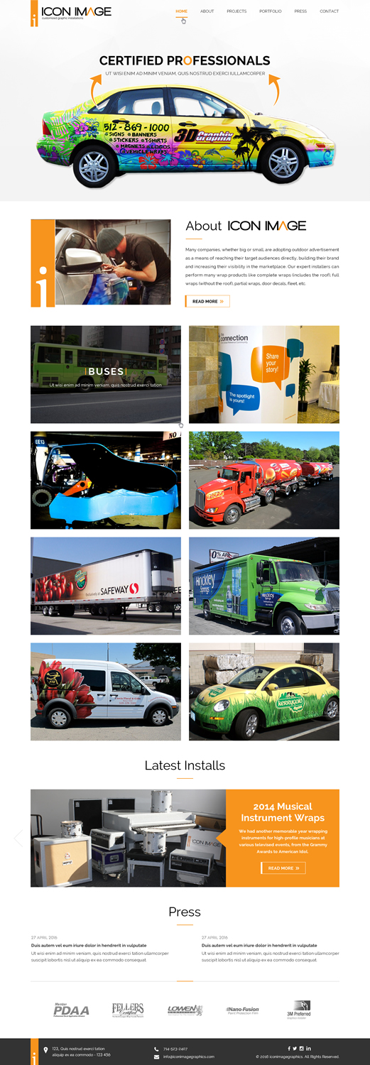 Web Design by Sbss for Icon Image, LLC | Design #10723141