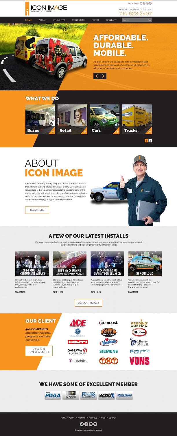 Web Design by Pram Shaw for Icon Image, LLC | Design #10671005