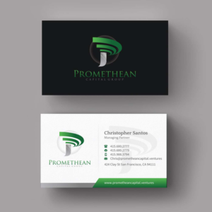 Visitenkarten-Design von INDIAN_Ashok für PROMETHEAN CAPITAL GROUP | Design: #10696325