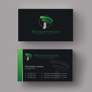 Visitenkarten-Design von INDIAN_Ashok für PROMETHEAN CAPITAL GROUP | Design: #10696327